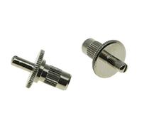 KAISH Silver Nashville Style Guitar Tune-o-matic Bridge Posts Studs with Anchors for USA Les Paul 6 String H-H Guitar