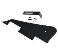 KAISH Single Black 1 Ply LP Guitar Pickguard with Black Bracket for Epiphone Les Paul