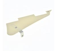 KAISH Solid Cream 1 Ply LP Guitar Pickguard with Nickel Stainless Steel Bracket and Steel Mounting Screws for USA Les Paul