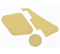 KAISH Solid Cream 1 Ply LP Pickguard & Rear Plate Switch Plate Cavity Covers for Epiphone Les Paul