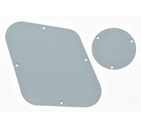 KAISH Solid White 1 Ply LP Rear Control Plate Switch Plate LP Cavity Cover for Les Paul Made in USA