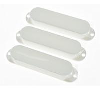 KAISH ST Strat Closed Single Coil Guitar Pickup Cover Sealed Guitar Pickup Covers for Stratocaster/Strat White