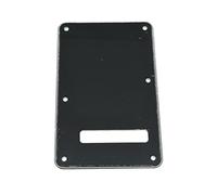 KAISH ST/Strat Style Standard Guitar Back Plate ST Tremolo Trem Cover for USA Strat/Stratocaster Black 3 Ply