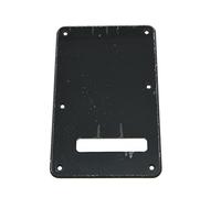 KAISH Strat Back Plate ST Tremolo Trem Cover Single Black 1 Ply