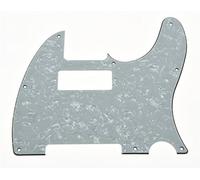 KAISH Tele Style Pickguard Guitar Pick Guard Scratch Plate with Mini Humbucker Pickup Hole for Tele/Telecaster White Pearl