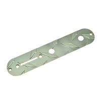 KAISH USA Specs Metal Gold Diamond Plate Tele Control Plate with 3/8" CTS Pot Holes Aluminum Control Plate for American/Mexican FD Telecaster