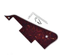 KAISH Vintage Tortoise LP Guitar Pickguard with Chrome Bracket for Epi Les Paul