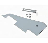 KAISH White 3 Ply LP Guitar Pickguard with Chrome Bracket for Epi Les Paul