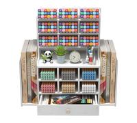 Kaishuai Versatile Desk Organiser, Modern Minimalist, White, 15 Compartments, 1 Drawer, Ideal for Office Supplies
