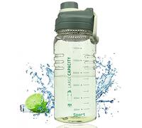 Kaishuai Water Bottle Sports Water Bottle 1 5 Litre BPA-Free Ideal for Sports Bottle Outdoor Bicycle Camping Yoga Gym Leak-proof Sports Water Bottle Water Bottle (Green)