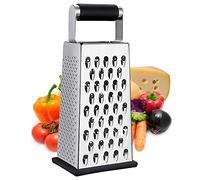 Kaishun Cheese Grater, 4-Sided Box Grater for Cheese, Vegetable & Fruit