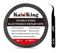 Kaisiking 2mm LCD Repair Tape Phone Repair Tape LCD Touch Screen Repair Tape Phone Screen Adhesive Tape with 1 Tweezers for Cell Phone, iPad, Tablets, Laptops, Camera