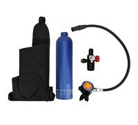 kaisudiAP 1L Diving Scuba Empty Tank Aluminum Oxygen Cylinder W/Metal Secondary Breathing Valve
