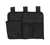 kaisudiAP Bedside Hanging Storage Bag Multi Pockets Wheelchair Armrest Pouch Storage Bag for Baby Bed Dorm Hospital Bed Baby Carriage Office Chair