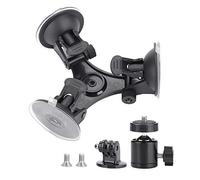 kaisudiAP Car Phone Mount, Triangle Suction Cup Design for Secure Stability, Lightweight Durable Plastic, Strong Suction Force, 1/4 Inch Screw for Camera Installation, Dashboard Wi