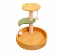 kaisudiAP Durable Cat Tree Tower for Scratching, Climbing Frame with Sisal Material, Space Saving Design, Year Round Use, Mess Free Particles, Comfortable Soft Bed for Cats