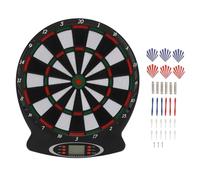 kaisudiAP Electronic Dartboard Precise Sensing Kids Adults Auto Scoring Dart Board Set Indoor Game for Family Part Office