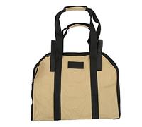kaisudiAP Firewood Carrier Oxford Cloth Portable Firewood Carry Bag Foldable Multifunction Camping Tote with Thick Handle for Camping (Khaki)