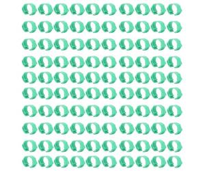 KaisudiAP For Poultry, Adjustable Leg Bands, For Chicken Duck Geese Pigeons, 100Pcs Clip On Identification Rings, DIY Farm Animal Tagging, Green Color, Reusable, Secure Fit