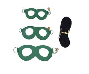 kaisudiAP Hamster Harness And Leash Set, Faux Leather Chest Strap, Nylon Lead With Bell, Adjustable Pet Vest, 3 Sizes For Small Animals (Green)