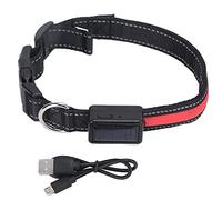 KaisudiAP Led Dog Collar, For Large Medium Small Dogs, USB Rechargeable, Solar Luminous, Adjustable Lighted Collar (M)
