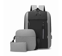 kaisudiAP Men's Business Bag USB Large Capacity Laptop Backpack Professional Shoulder Bag for Men Executive Laptop Bag Business Briefcase (Grey)