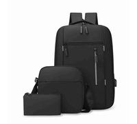kaisudiAP Men's Business Bag USB Large Capacity Laptop Backpack Professional Shoulder Bag for Men Executive Laptop Bag Business Briefcase (Black)