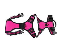 kaisudiAP Pet Harness for Dogs, Adjustable Reflective No Pull Vest, Soft Breathable I-Beam Design with Strong Buckles for Medium Large Small Pets (Rose Red)
