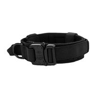 KaisudiAP Premium Dog Collar, Durable Polyester Material, Adjustable for Medium and Large Dogs, with Control Handle, Metal Buckle and Hook Loop Closure for Training, Walking, Runni (Size M)