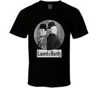 KAISUO Laurel-Hardy-T-Shirt Black L