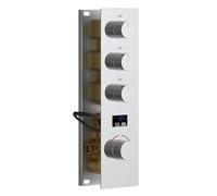 KAITAIHD 3 Way Brass Shower Mixing Valve Kit Concealed Mount Flow Control, Chrome