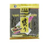 Kaitatuya Roasted Seaweed - Gold Grade Sushi Nori 50 Full Sheets | Premium Toasted Nori for Sushi, Onigiri, Garnishing & Snacking | Vegan, Gluten-Free, Umami-Rich
