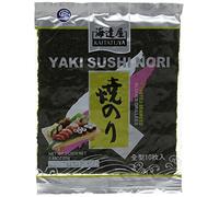 Kaitatuya Yakinori Full Size Roasted Seaweed 25 g - Silver(1 Pack of 10 Sheets)