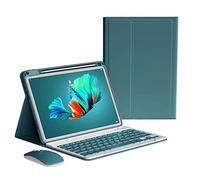 kaitesi Keyboard Case Mouse for iPad Air 11 inch 2025 2024 M3 M2/iPad Air 5 4 2022 2020 10.9 inch/Pro 11" (4th/3rd/2nd/1st Gen) Case with Magnetically Detachable Wireless Color Keyboard (Dark Green)