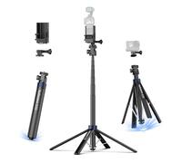 Kaitezenz 0.01s Auto Pop Open Camera Selfie Stick Tripod for DJI Osmo Pocket 4/3, 67" Aluminum Alloy Portable Expandable Stand Tripod Accessory for Gopro Video Recording OSMO Action Camera