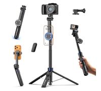 Kaitezenz 71inch Auto Pop Open Magnetic Tripod Mount for iPhone with Remote | 360° Rotation Cell Phone Selfie Stick Tripod Stand, Dual-Camera Tripod Compatible with Phone Camera