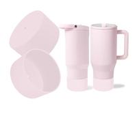 Kaitiaki 2PCS Silicone Boot for HydroJug Traveler & Sport 40 oz, Protective Anti-Slip Bottom Sleeve for Hydrojug Stainless Steel Tumbler, Water Bottle Rubber Base Accessories, BPA-Free(Pink Sand)