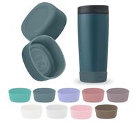 Kaitiaki 2Pcs Silicone Boot for Owala SmoothSip Slider Coffee Tumbler 20oz 12oz, Anti-Slip Sleeve for Travel Coffee Mug, Protective Accessories for Owala BPA Free (High Dive)
