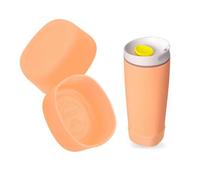 Kaitiaki 2pcs Silicone Boot for Owala SmoothSip Slider Coffee Tumbler 20oz 12oz, Anti-Slip Sleeve for Travel Coffee Mug, Protective Accessories for Owala BPA Free (Peach Keen)