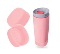 Kaitiaki 2pcs Silicone Boot for Owala SmoothSip Slider Coffee Tumbler 20oz 12oz, Anti-Slip Sleeve for Travel Coffee Mug, Protective Accessories for Owala BPA Free (Sugar High Pink)