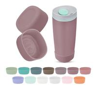 Kaitiaki 2pcs Silicone Boot for Owala SmoothSip Slider Coffee Tumbler 20oz 12oz, Anti-Slip Sleeve for Travel Coffee Mug, Protective Accessories for Owala BPA Free (Plum Perfect)