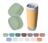 Kaitiaki 2pcs Silicone Boot for Owala SmoothSip Slider Coffee Tumbler 20oz 12oz, Anti-Slip Sleeve for Travel Coffee Mug, Protective Accessories for Owala BPA Free (Sage)