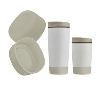 Kaitiaki 2pcs Silicone Boot for Owala SmoothSip Slider Coffee Tumbler 20oz 12oz, Anti-Slip Sleeve for Travel Coffee Mug, Protective Accessories for Owala BPA Free (Vanilla Bean)