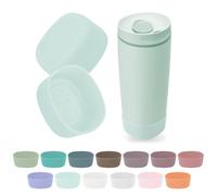 Kaitiaki 2pcs Silicone Boot for Owala SmoothSip Slider Coffee Tumbler 20oz 12oz, Anti-Slip Sleeve for Travel Coffee Mug, Protective Accessories for Owala BPA Free (Blue Agave)