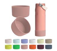 Kaitiaki 2PCS Silicone Boot for Stanley IceFlow 24 oz, Anti-Slip Protector Stainless-Steel Bottle Sleeve, Water Bottle Accessories for Stanley Scratch-Resistant, BPA-Free (Exclusive Sienna)