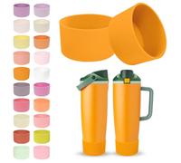 Kaitiaki 2PCS Silicone Boots for Owala 30oz & 40oz FreeSip Sway Bottles & Tumblers - Non-Slip, Scratch-Resistant, Stability Enhancer for Owala Accessories, Available in 18 Colors (Orange Grove)