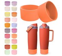 Kaitiaki 2PCS Silicone Boots for Owala 30oz & 40oz FreeSip Sway Bottles & Tumblers - Non-Slip, Scratch-Resistant, Stability Enhancer for Owala Accessories, Available in 18 Colors (Terracotta Sunset)