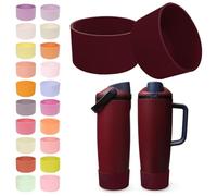 Kaitiaki 2PCS Silicone Boots for Owala 30oz & 40oz FreeSip Sway Bottles & Tumblers - Non-Slip, Scratch-Resistant, Stability Enhancer for Owala Accessories, Available in 18 Colors (Black Cherry)