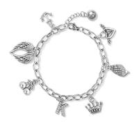 Kaitiaki Katseye Charm Bracelet for Fans, Katseye Merch Link Bracelet with 7 Symbolic Charms, Adjustable Stainless Steel Chain Bracelets, Concert & Music Festival Jewelry Gift, 7 Charms, Cubic