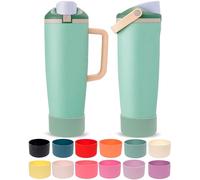 Kaitiaki Silicone Boot for Owala 30oz & 40oz FreeSip Sway Bottles & Tumblers - Non-Slip, Scratch-Resistant, Stability Enhancer, Available in 12 Colors (Eucalyptus Green)